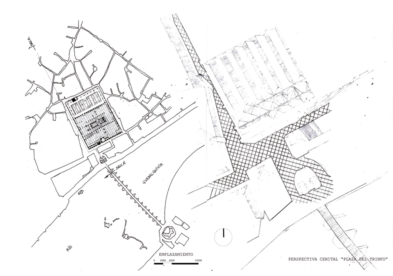 Perspectiva cenital "Plaza del Trinfo"